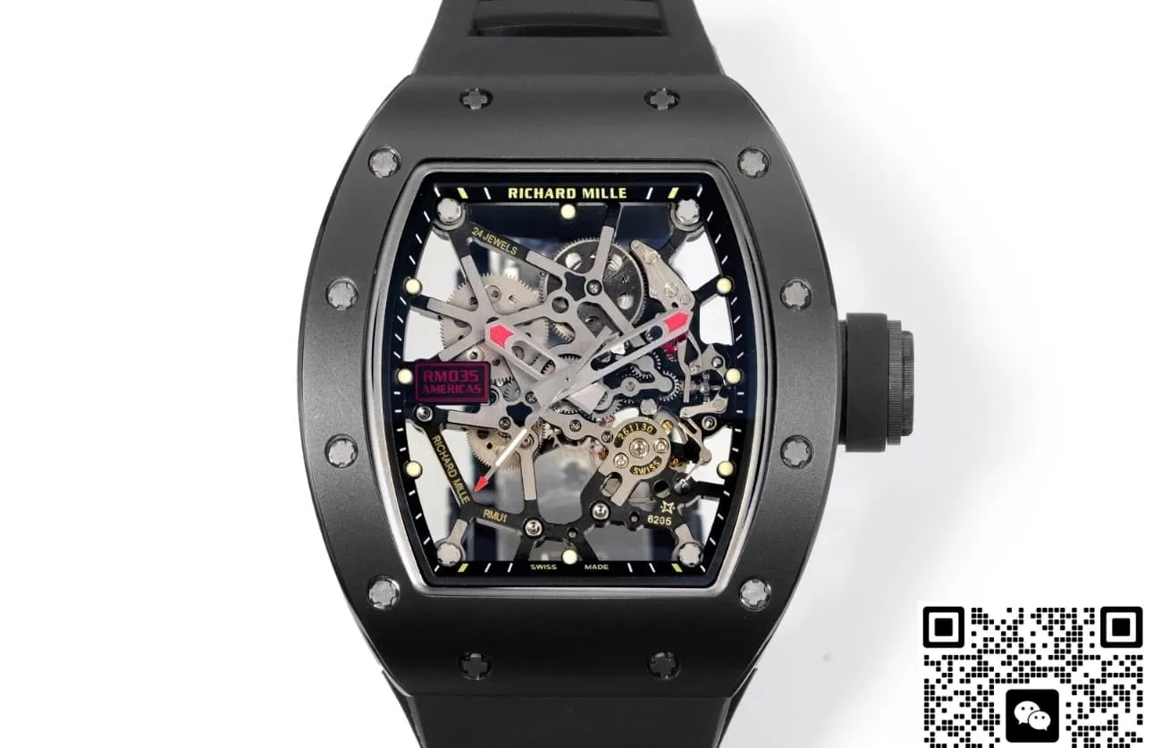 NEW Factory Richard Mille RM035 Black ceramic 1:1 Best Edition Replica Watch