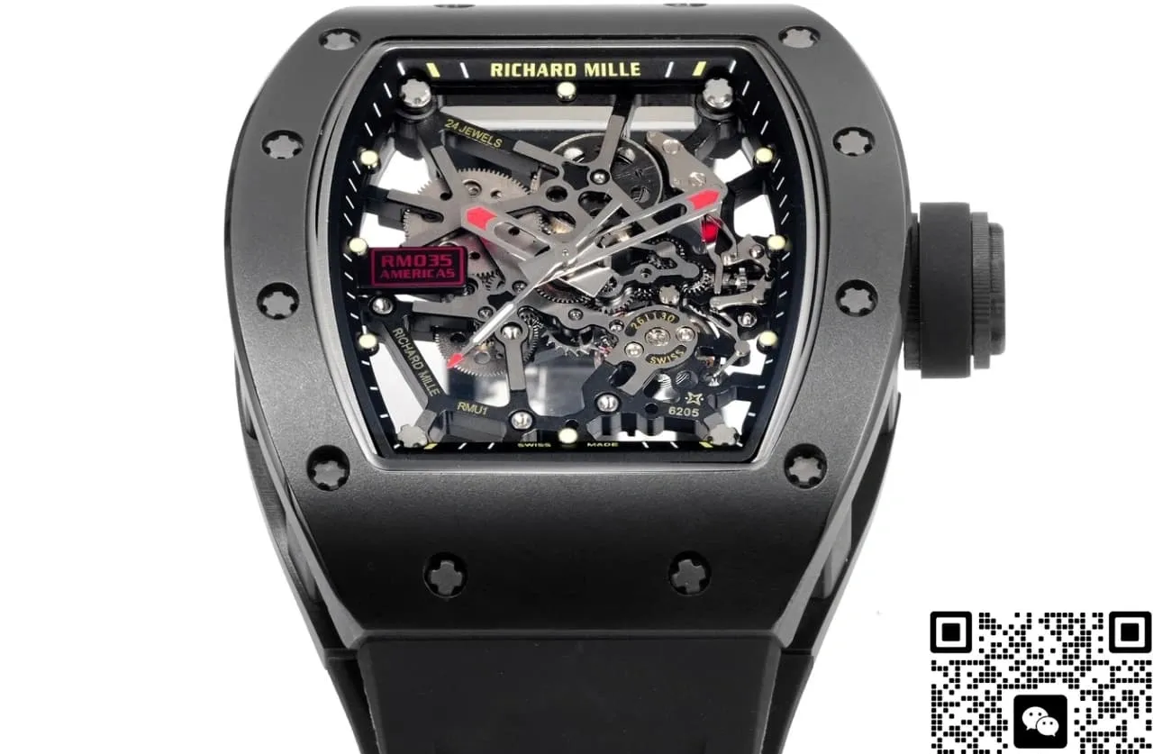 NEW Factory Richard Mille RM035 Black ceramic 1:1 Best Edition Replica Watch