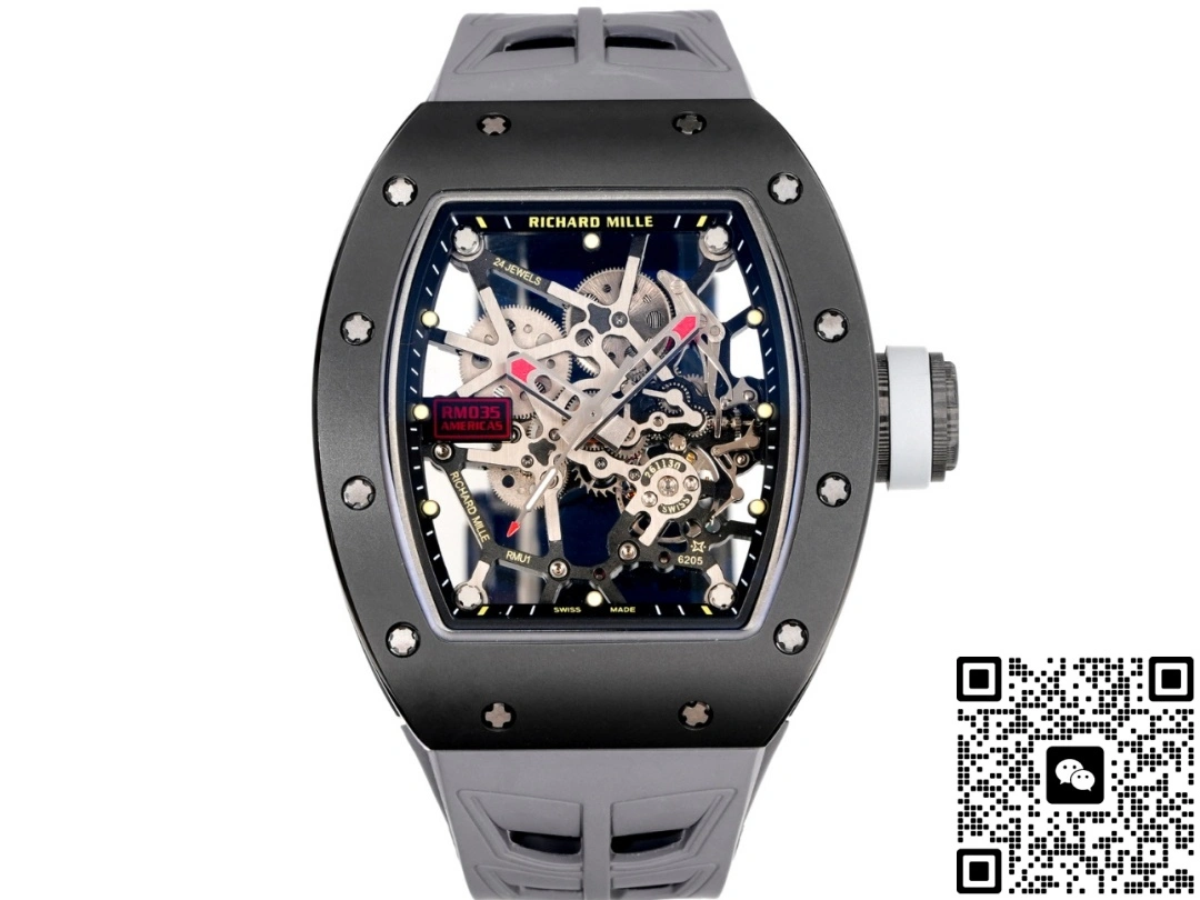 NEW Factory Richard Mille RM035 Black ceramics 1:1 Best Edition Replica Watch