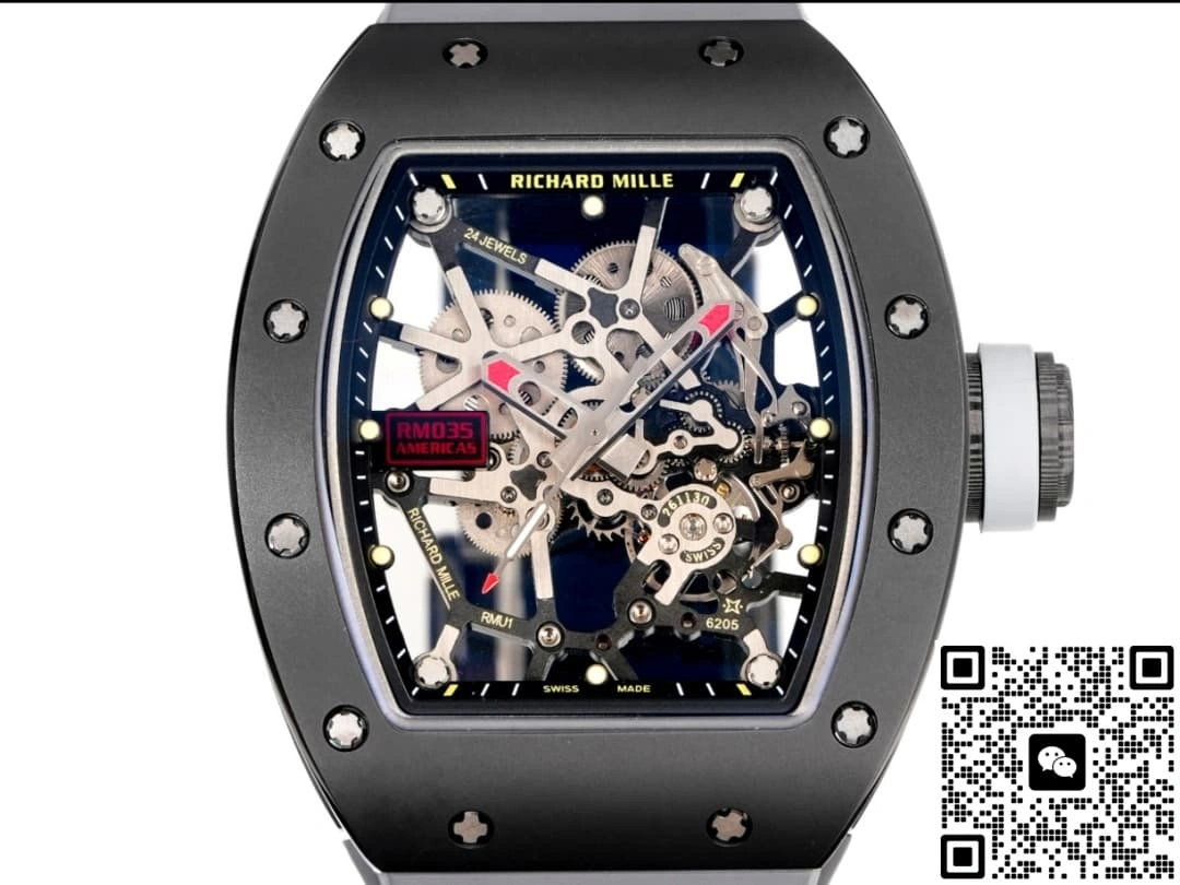 NEW Factory Richard Mille RM035 Black ceramics 1:1 Best Edition Replica Watch