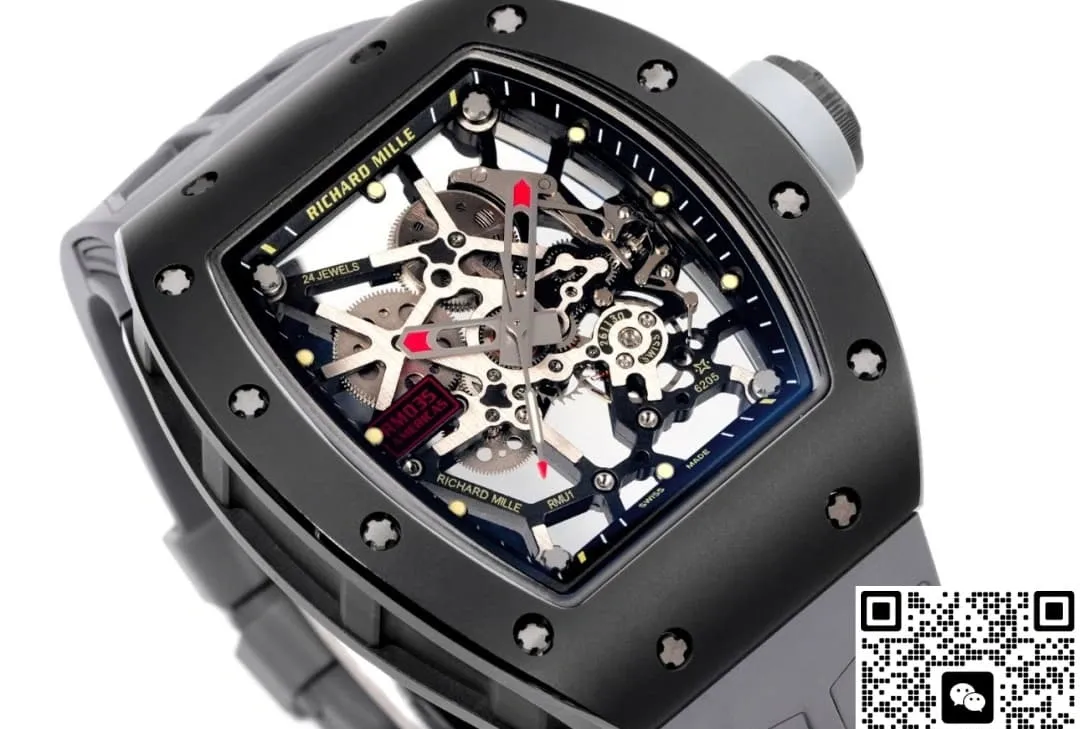 NEW Factory Richard Mille RM035 Black ceramics 1:1 Best Edition Replica Watch