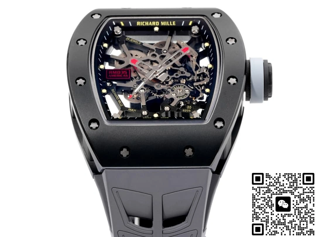 NEW Factory Richard Mille RM035 Black ceramics 1:1 Best Edition Replica Watch