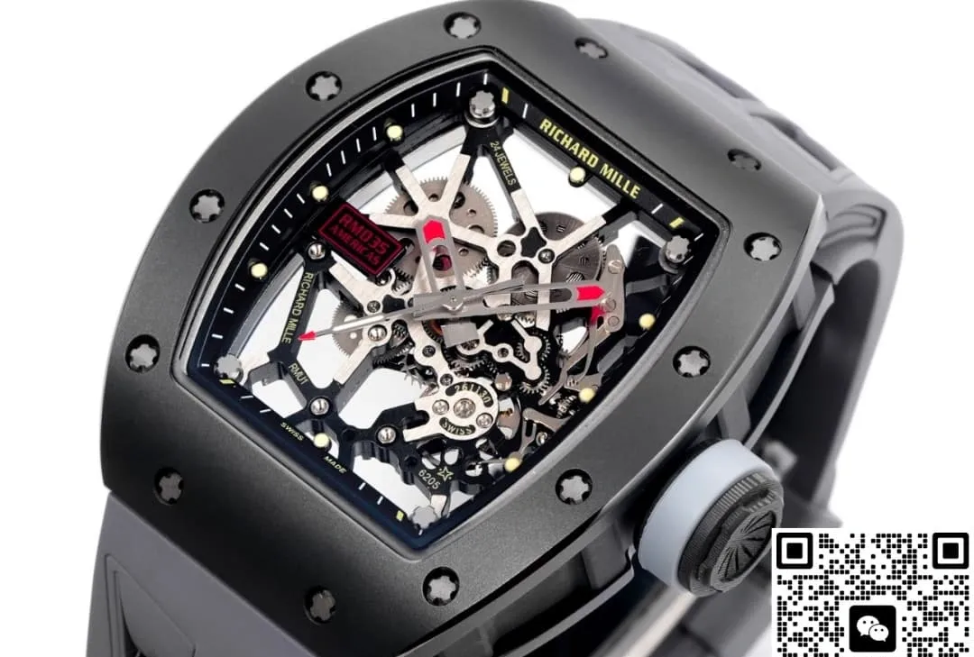 NEW Factory Richard Mille RM035 Black ceramics 1:1 Best Edition Replica Watch
