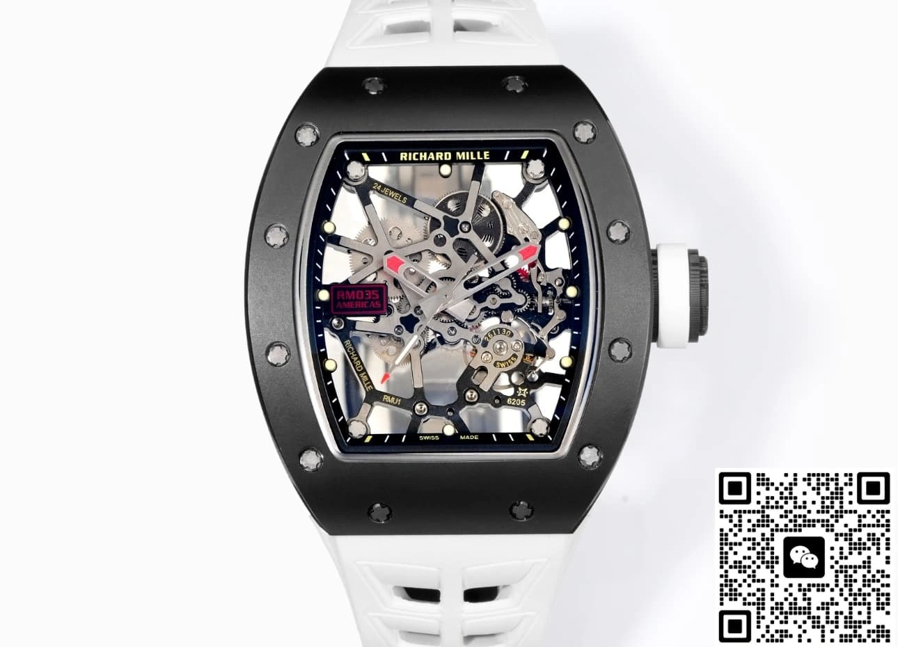 NEW Factory Richard Mille RM035 Skeleton dial 1:1 Best Edition Replica Watch