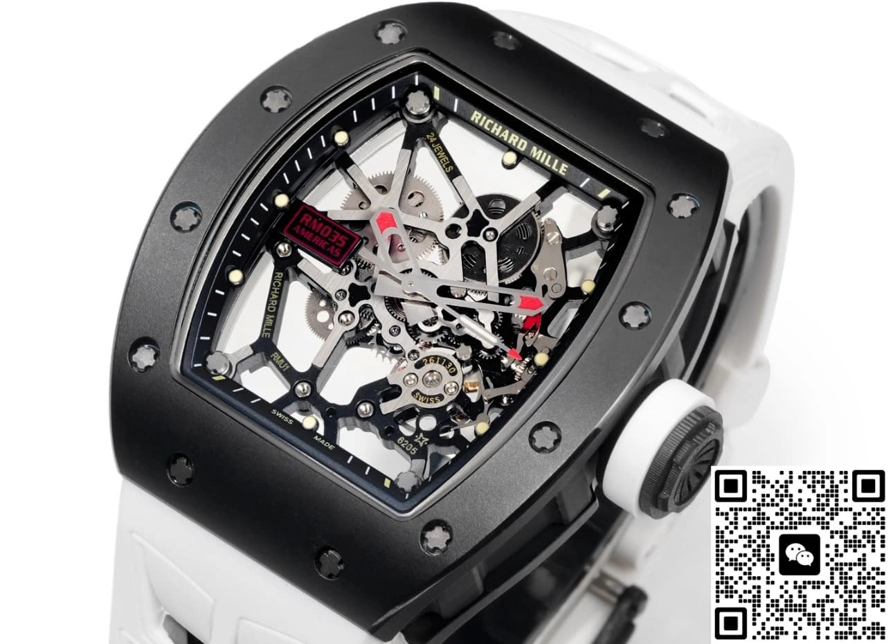 NEW Factory Richard Mille RM035 Skeleton dial 1:1 Best Edition Replica Watch