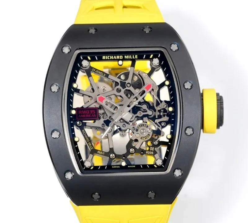 NEW Factory Richard Mille RM035 rubber strap 1:1 Best Edition Replica Watch