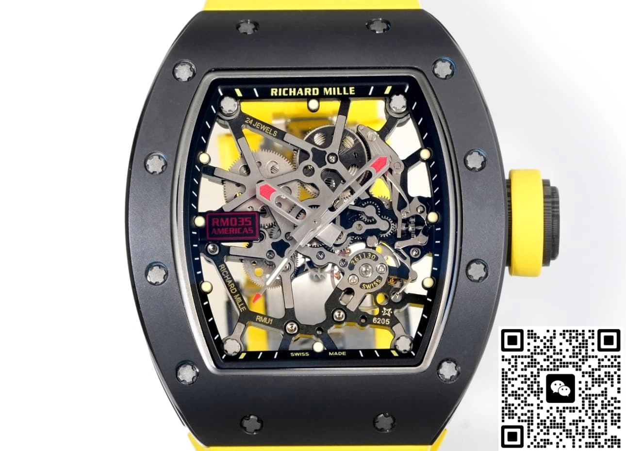 NEW Factory Richard Mille RM035 rubber strap 1:1 Best Edition Replica Watch