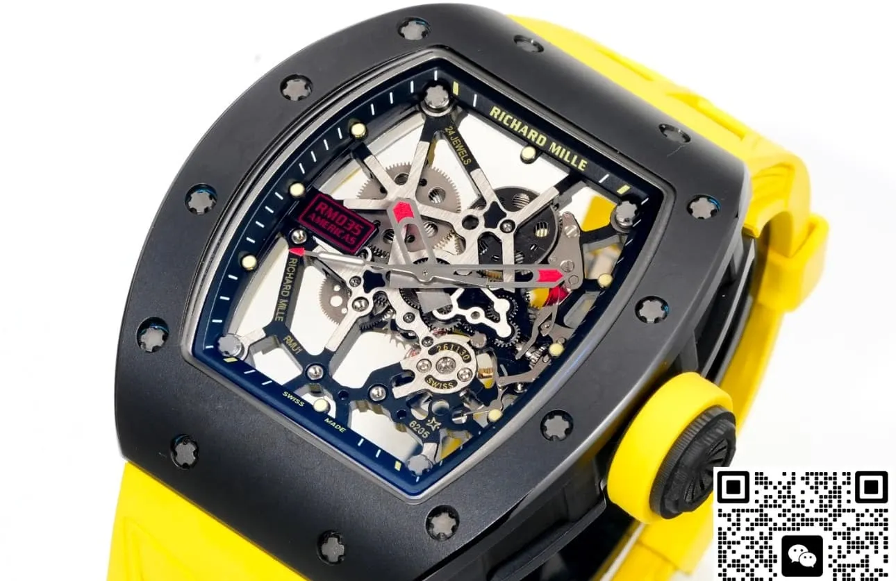 NEW Factory Richard Mille RM035 rubber strap 1:1 Best Edition Replica Watch