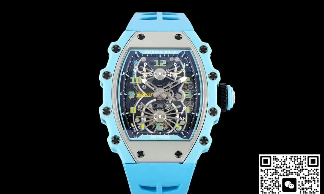 NEW Factory Richard Mille RM21-02 blue strap 1:1 Best Edition Replica Watch