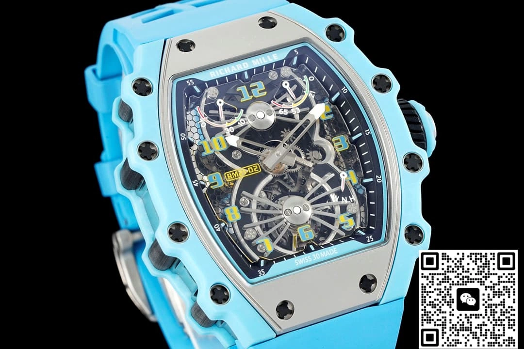 NEW Factory Richard Mille RM21-02 blue strap 1:1 Best Edition Replica Watch