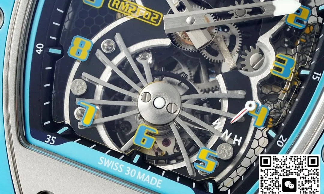 NEW Factory Richard Mille RM21-02 blue strap 1:1 Best Edition Replica Watch