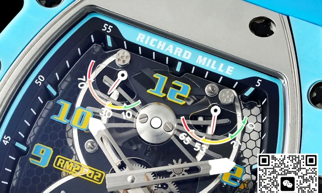 NEW Factory Richard Mille RM21-02 blue strap 1:1 Best Edition Replica Watch
