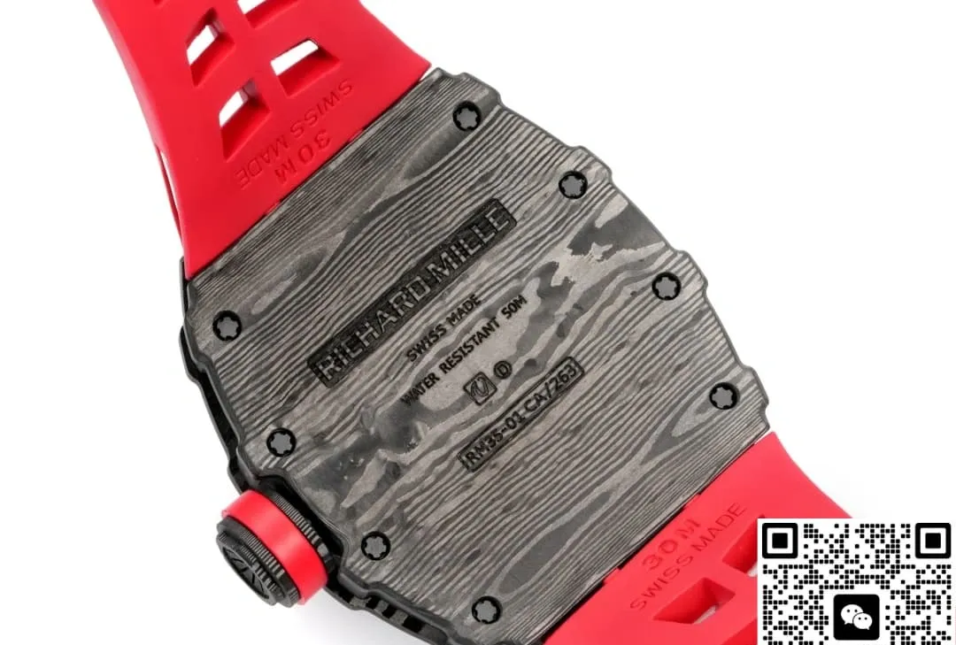 NEW Factory Richard Mille RM35-01 Red strap 1:1 Best Edition Replica Watch