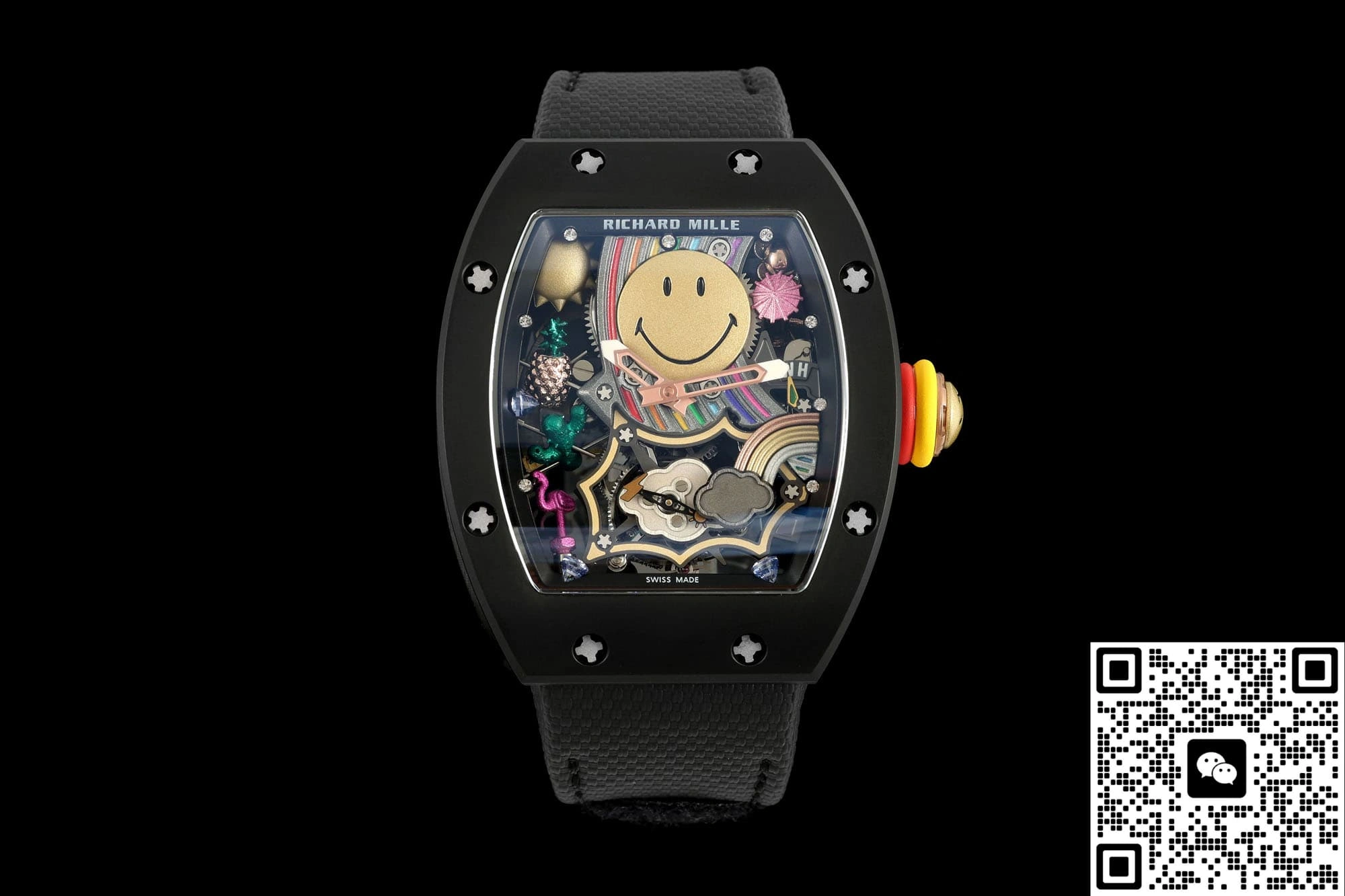 NEW Factory Richard Mille RM88 Black strap 1:1 Best Edition Replica Watch