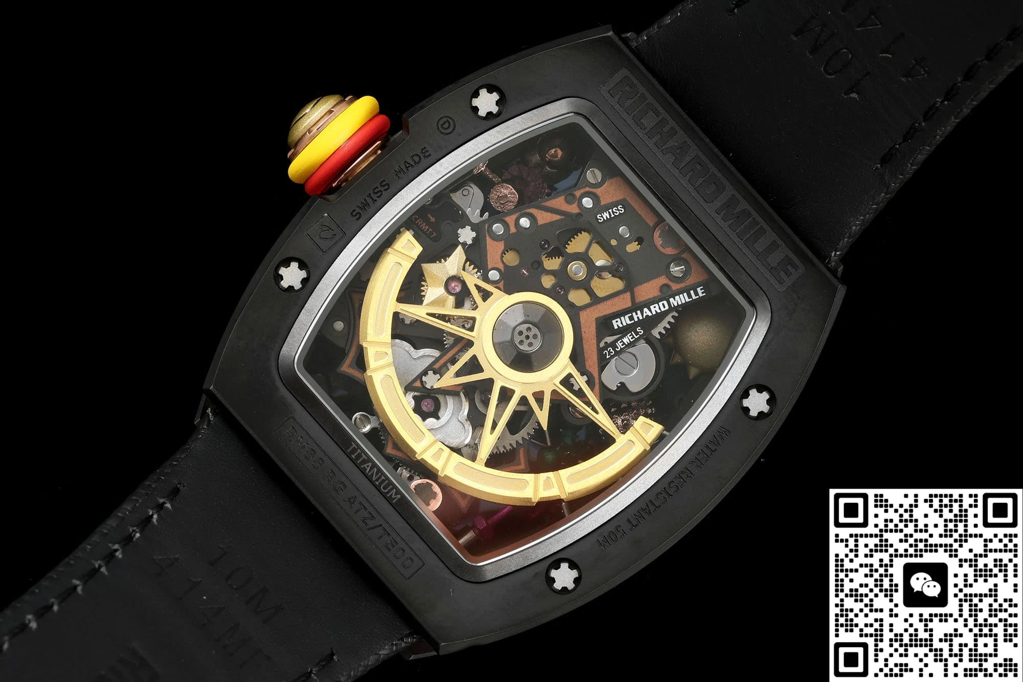 NEW Factory Richard Mille RM88 Black strap 1:1 Best Edition Replica Watch