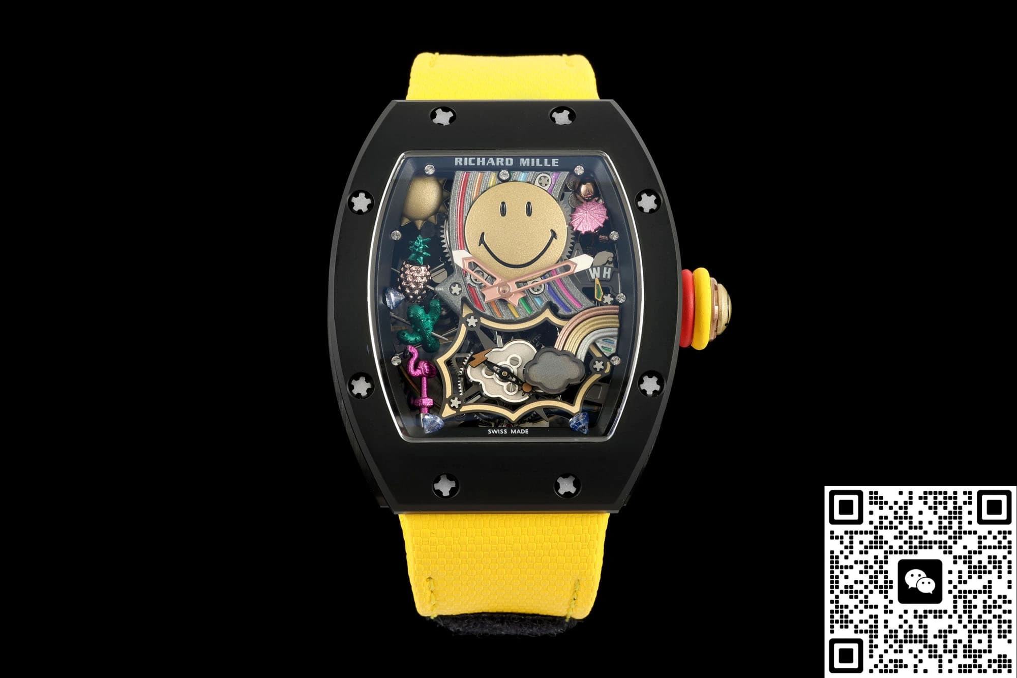 NEW Factory Richard Mille RM88 Transparent back 1:1 Best Edition Replica Watch