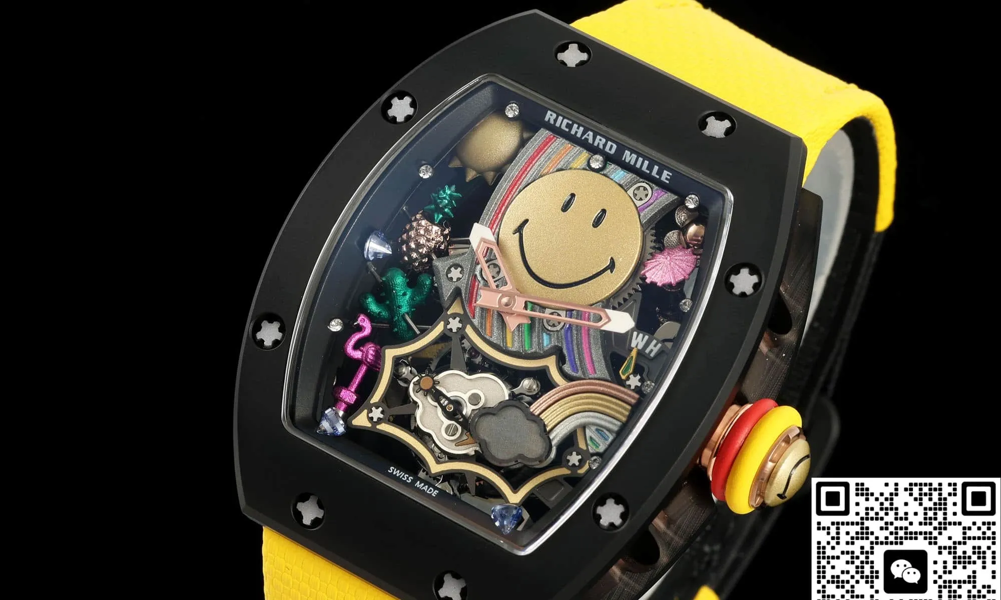 NEW Factory Richard Mille RM88 Transparent back 1:1 Best Edition Replica Watch