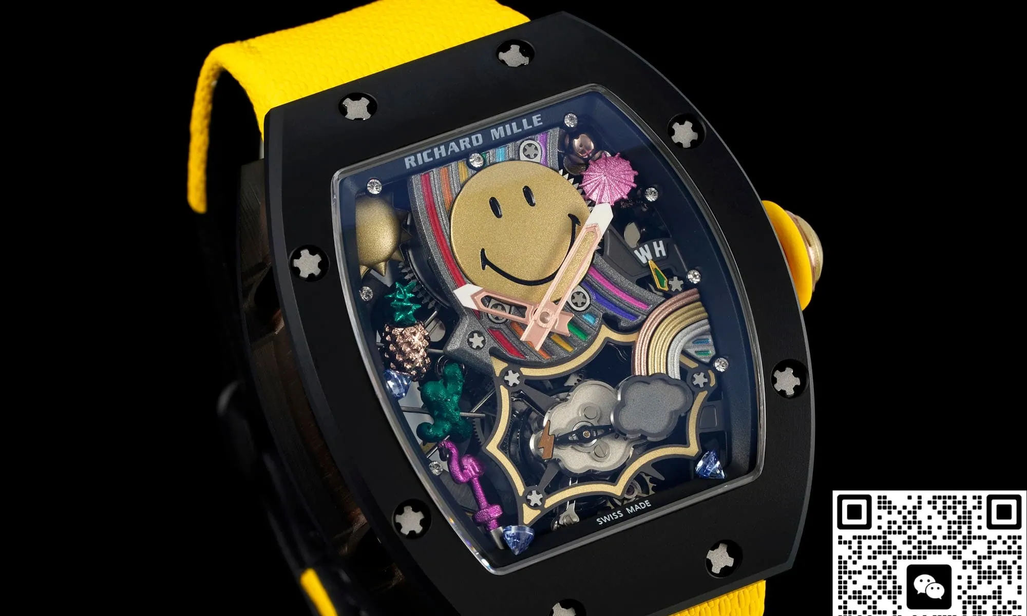 NEW Factory Richard Mille RM88 Transparent back 1:1 Best Edition Replica Watch