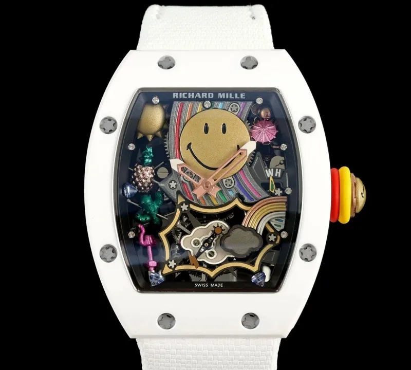 NEW Factory Richard Mille RM88 White ceramic 1:1 Best Edition Replica Watch