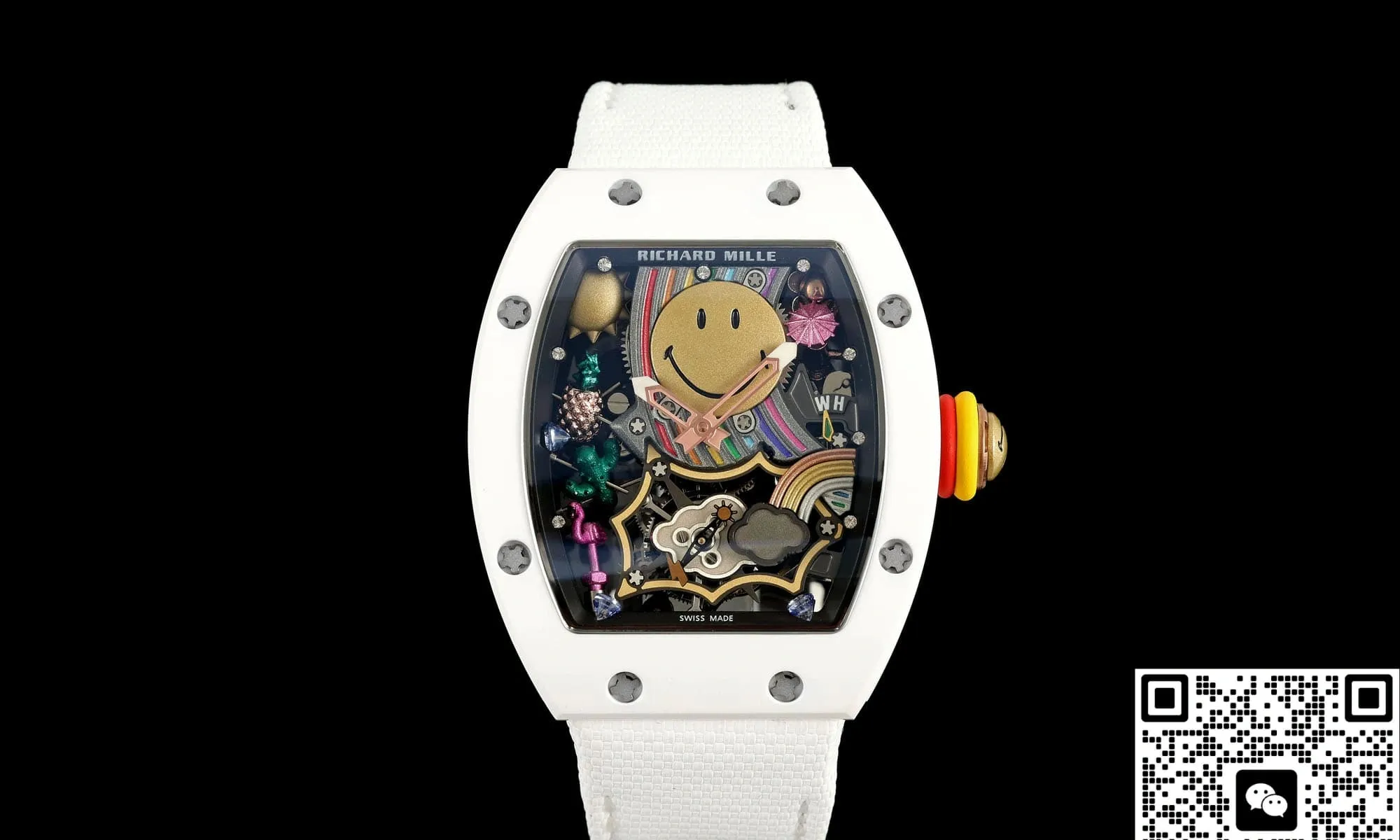 NEW Factory Richard Mille RM88 White ceramic 1:1 Best Edition Replica Watch