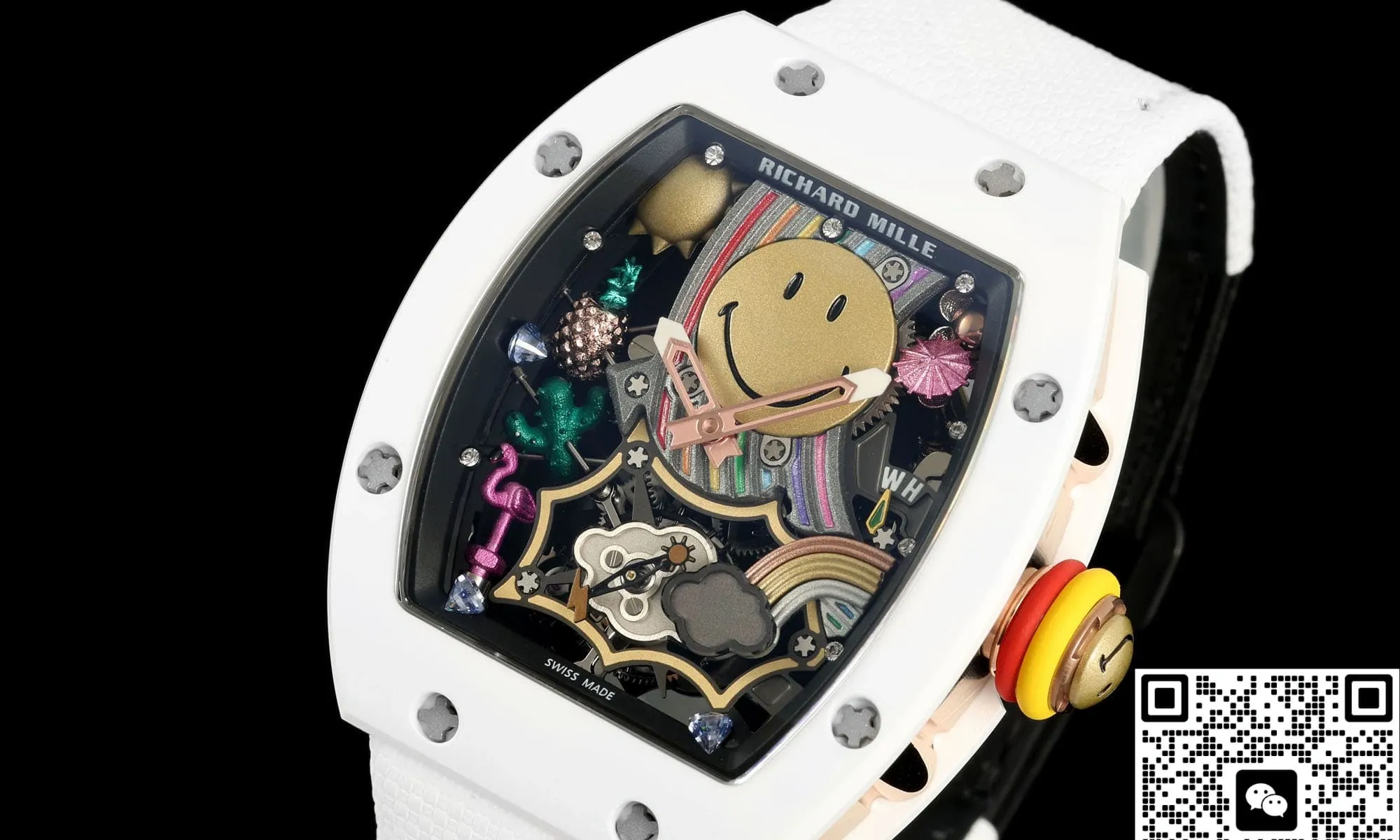 NEW Factory Richard Mille RM88 White ceramic 1:1 Best Edition Replica Watch