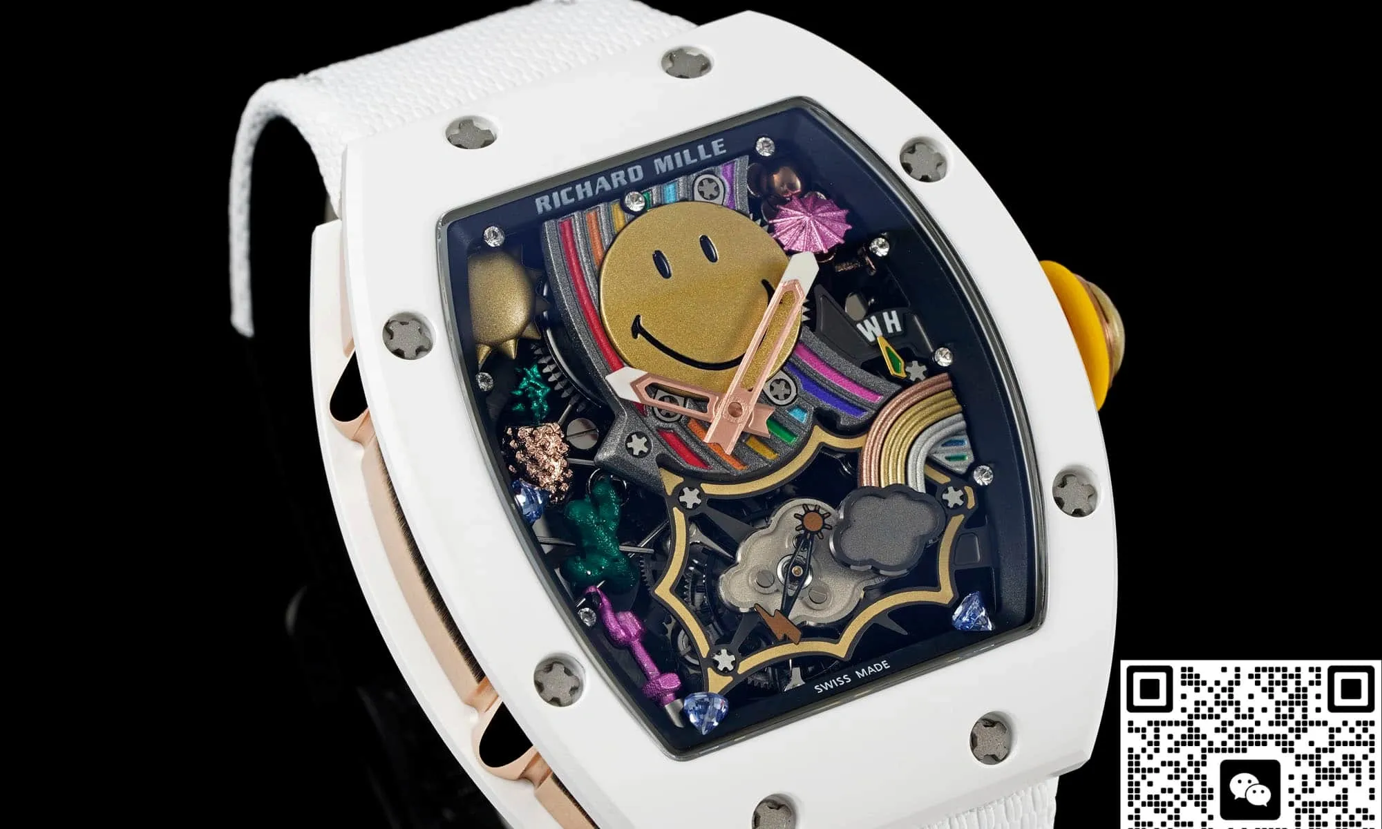 NEW Factory Richard Mille RM88 White ceramic 1:1 Best Edition Replica Watch