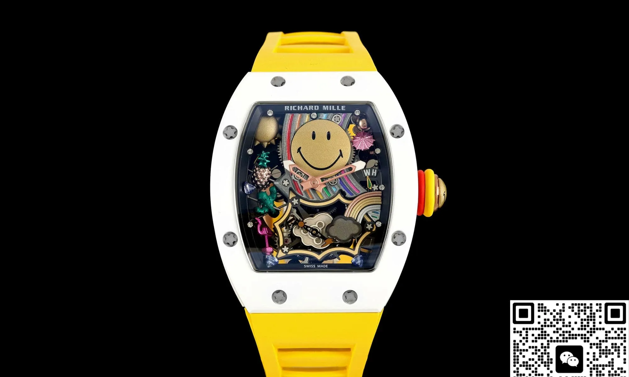 NEW Factory Richard Mille RM88 smiley face 1:1 Best Edition Replica Watch