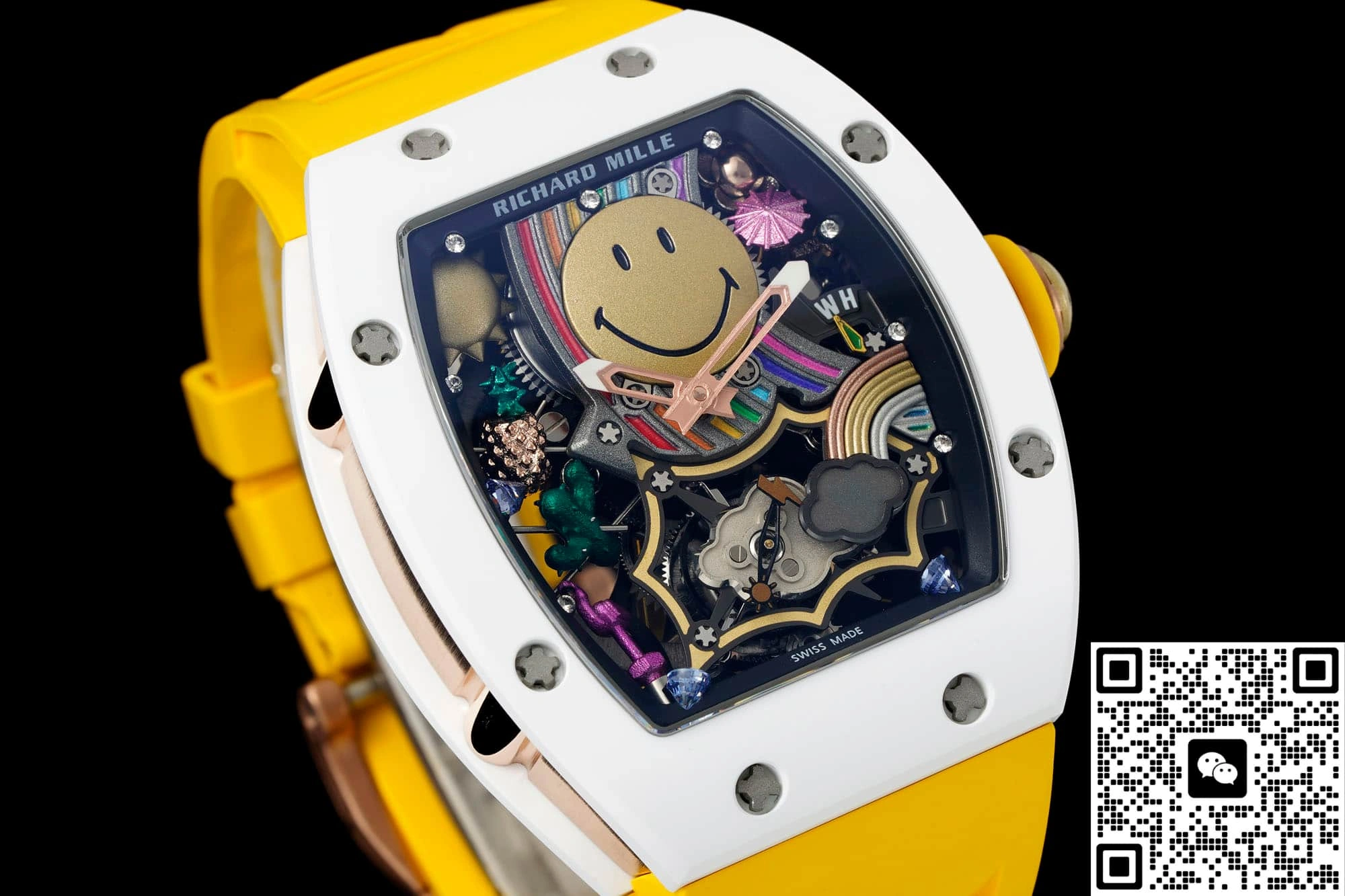 NEW Factory Richard Mille RM88 smiley face 1:1 Best Edition Replica Watch