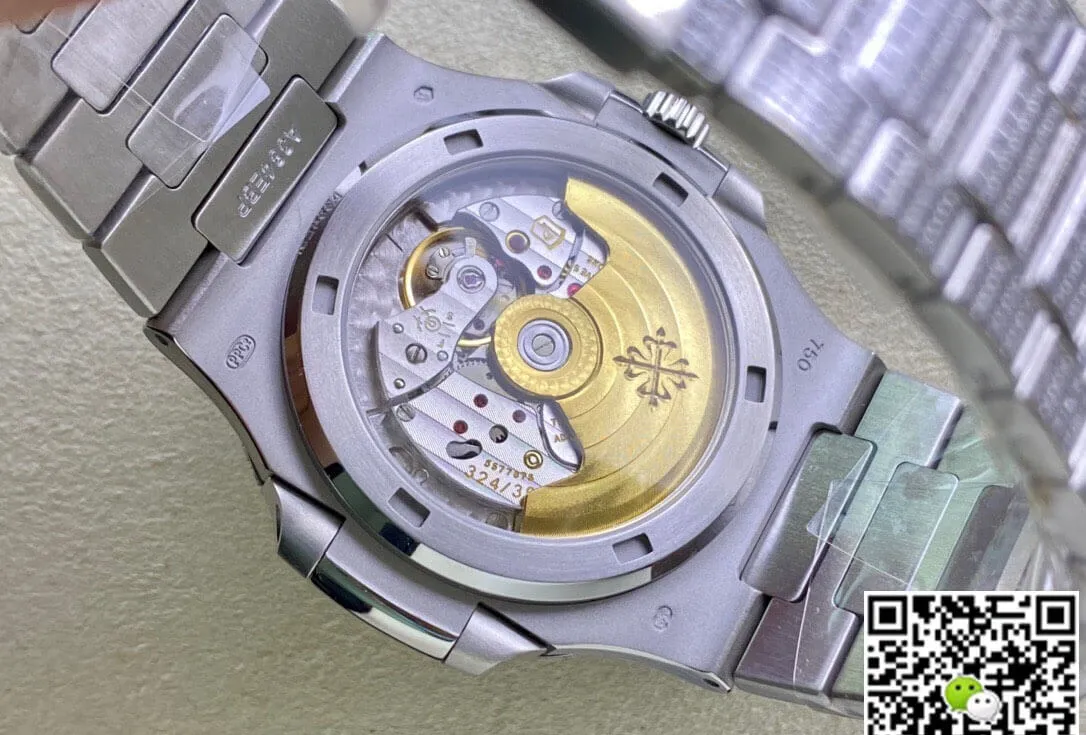 Patek Philippe Nautilus 5719 1G-001 PPF Factory 1:1 Best Edition Replica Watch Full Diamond Strap
