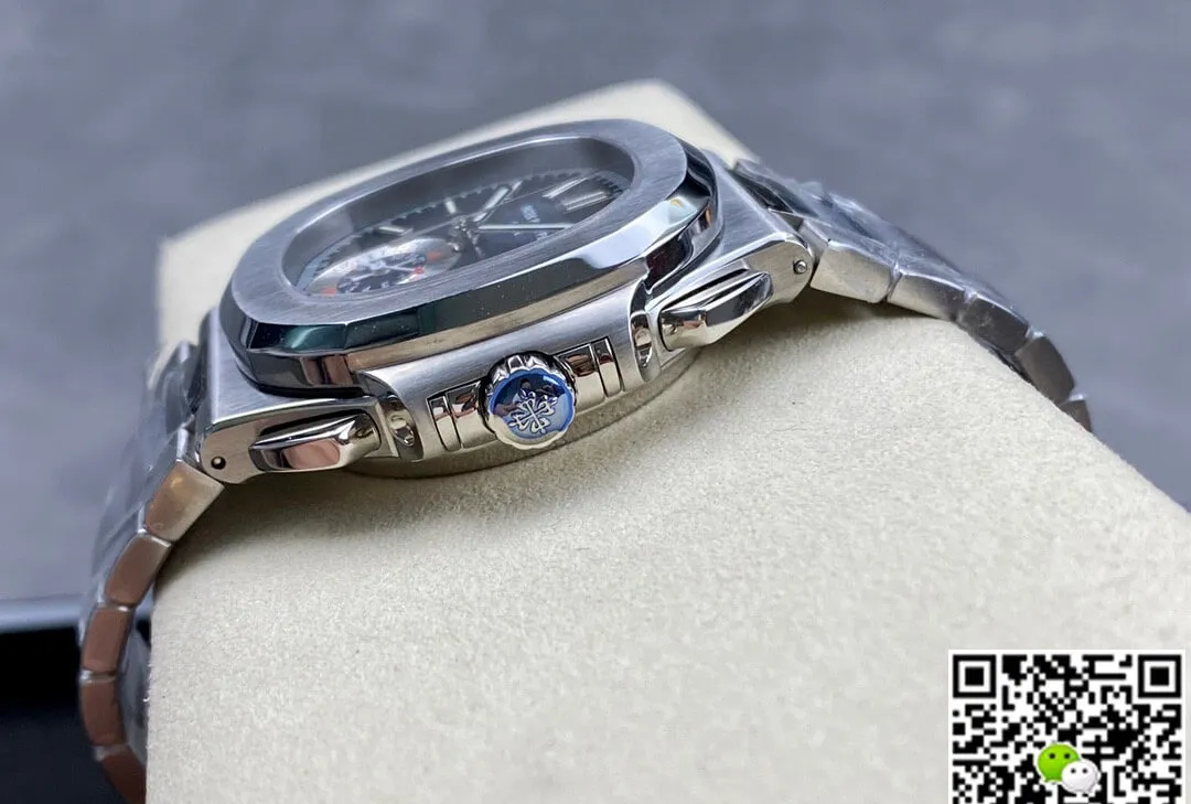 Patek Philippe Nautilus 5980 1A-001 PPF Factory 1:1 Best Edition Replica Watch Titanium Blue Dial
