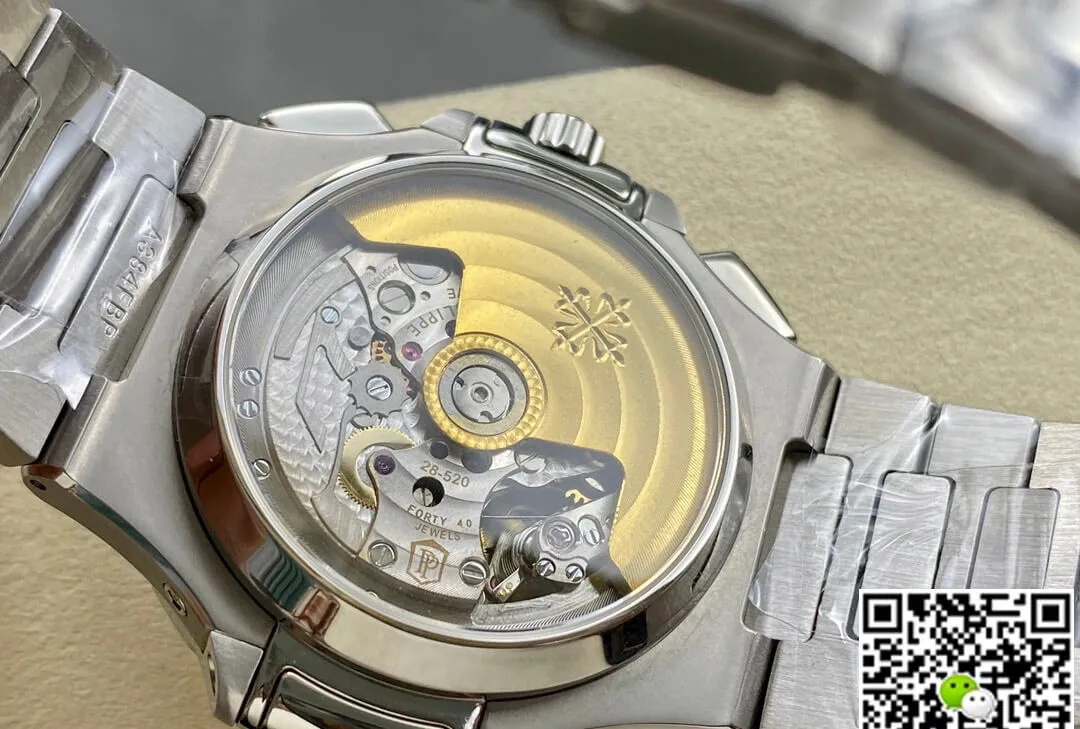 Patek Philippe Nautilus 5980 1A-001 PPF Factory 1:1 Best Edition Replica Watch Titanium Blue Dial