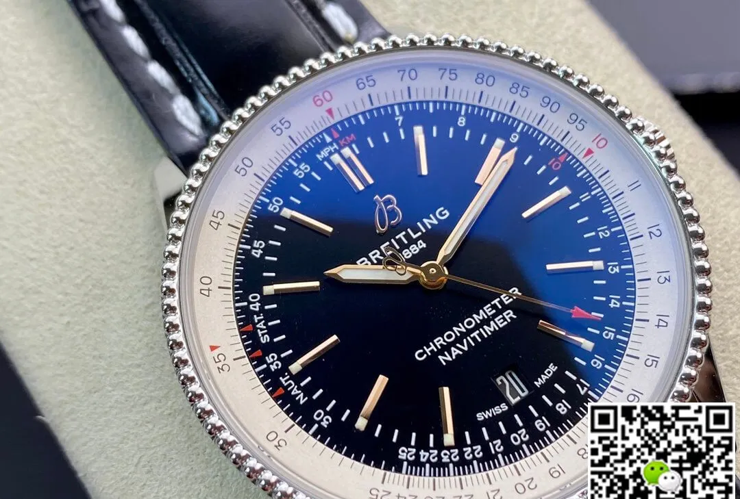 Breitling Navitimer 1 A17326211B1P1 V7 Factory 1:1 Best Edition Replica Watch Leather Strap
