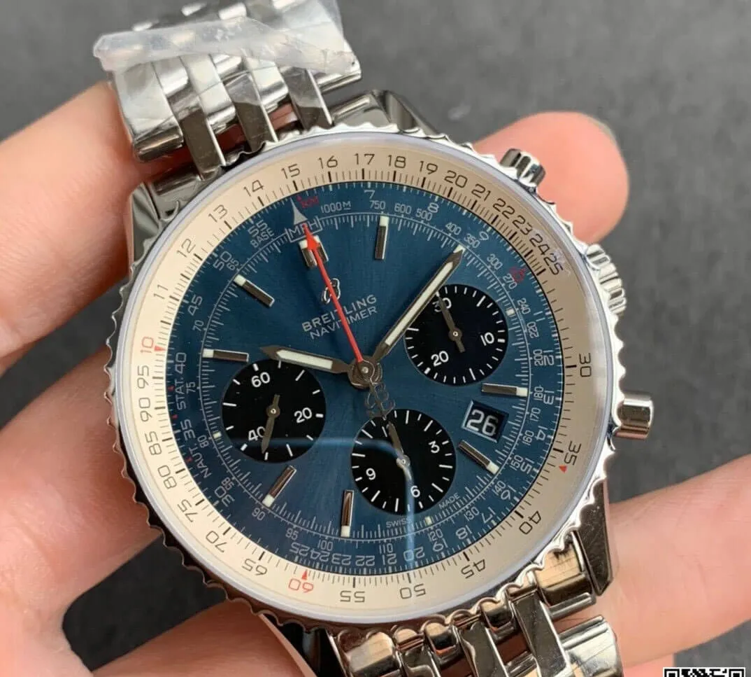 Breitling Navitimer 1 B01 AB0121211C1A1 GF Factory 1:1 Best Edition Replica Watch Blue Dial