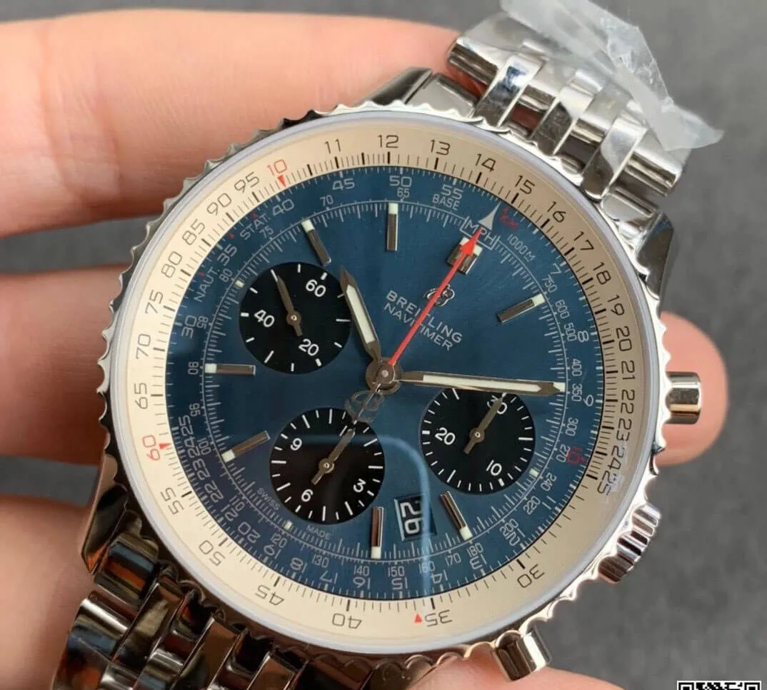 Breitling Navitimer 1 B01 AB0121211C1A1 GF Factory 1:1 Best Edition Replica Watch Blue Dial