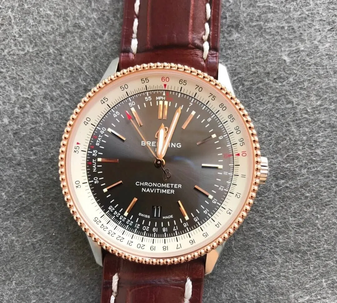 Breitling Navitimer 1 U17326211M1P2 V7 Factory 1:1 Best Edition Replica Watch Leather Strap