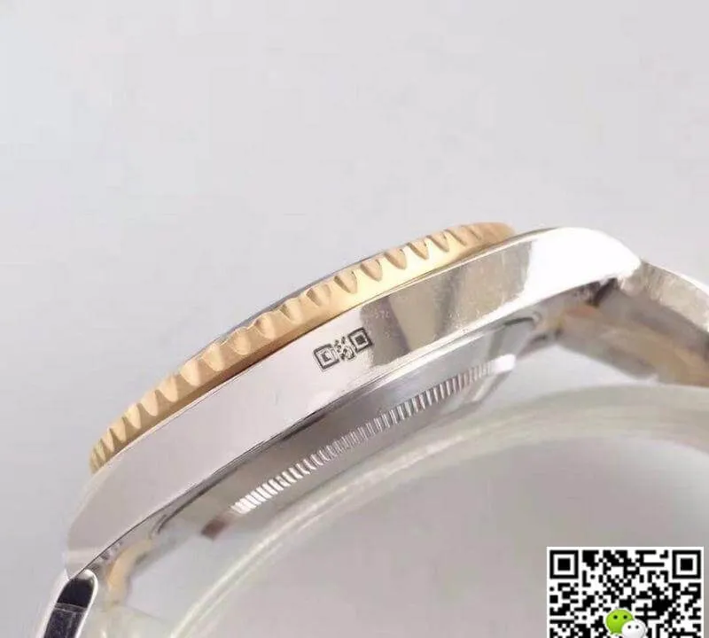 Rolex Submariner Date 116613LN Noob Factory Black Dial 1:1 Best Edition Replica Watch Swiss ETA3135 Gold Wrapped