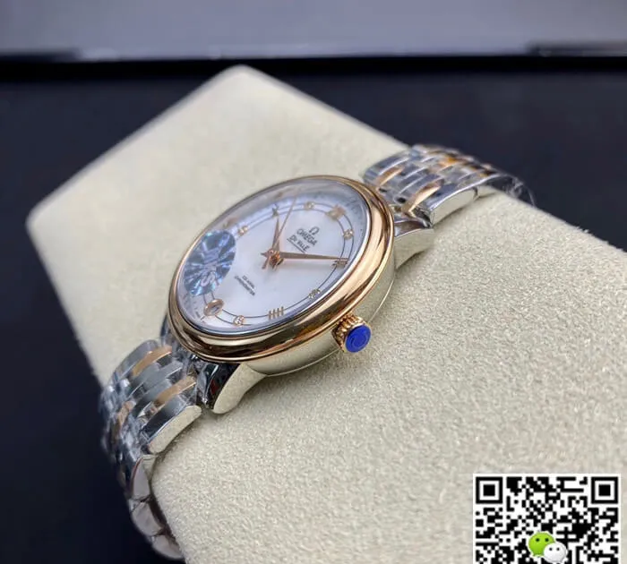 Omega De Ville MKS Factory 1:1 Best Edition Replica Watch White Diamond Dial