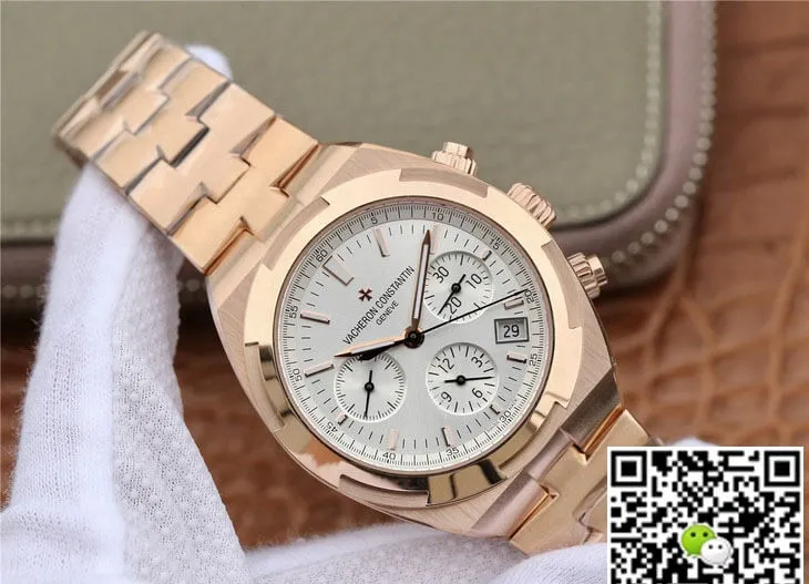 Vacheron Constantin Overseas 5500V 000R-B074 8F Factory 1:1 Best Edition Replica Watch Rose Gold Strap