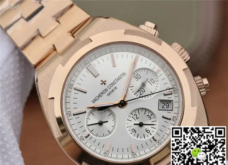 Vacheron Constantin Overseas 5500V 000R-B074 8F Factory 1:1 Best Edition Replica Watch Rose Gold Strap