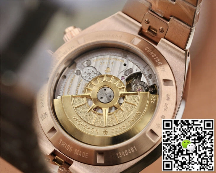 Vacheron Constantin Overseas 5500V 000R-B074 8F Factory 1:1 Best Edition Replica Watch Rose Gold Strap