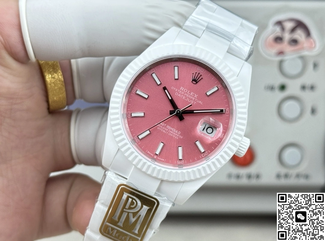 PPM Factory Rolex Datejust Pink Dial 1:1 Best Edition Replica Watch