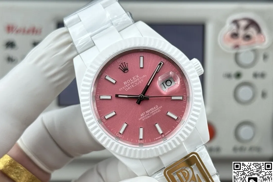 PPM Factory Rolex Datejust Pink Dial 1:1 Best Edition Replica Watch
