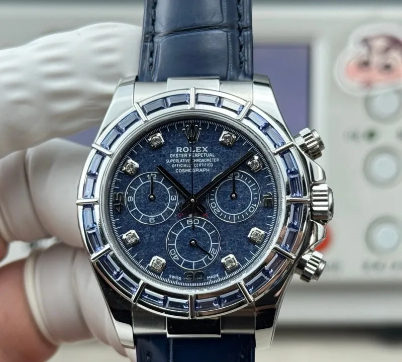 PPM Factory Rolex Daytona 116589 Blue Diamond 1:1 Best Edition Replica Watch
