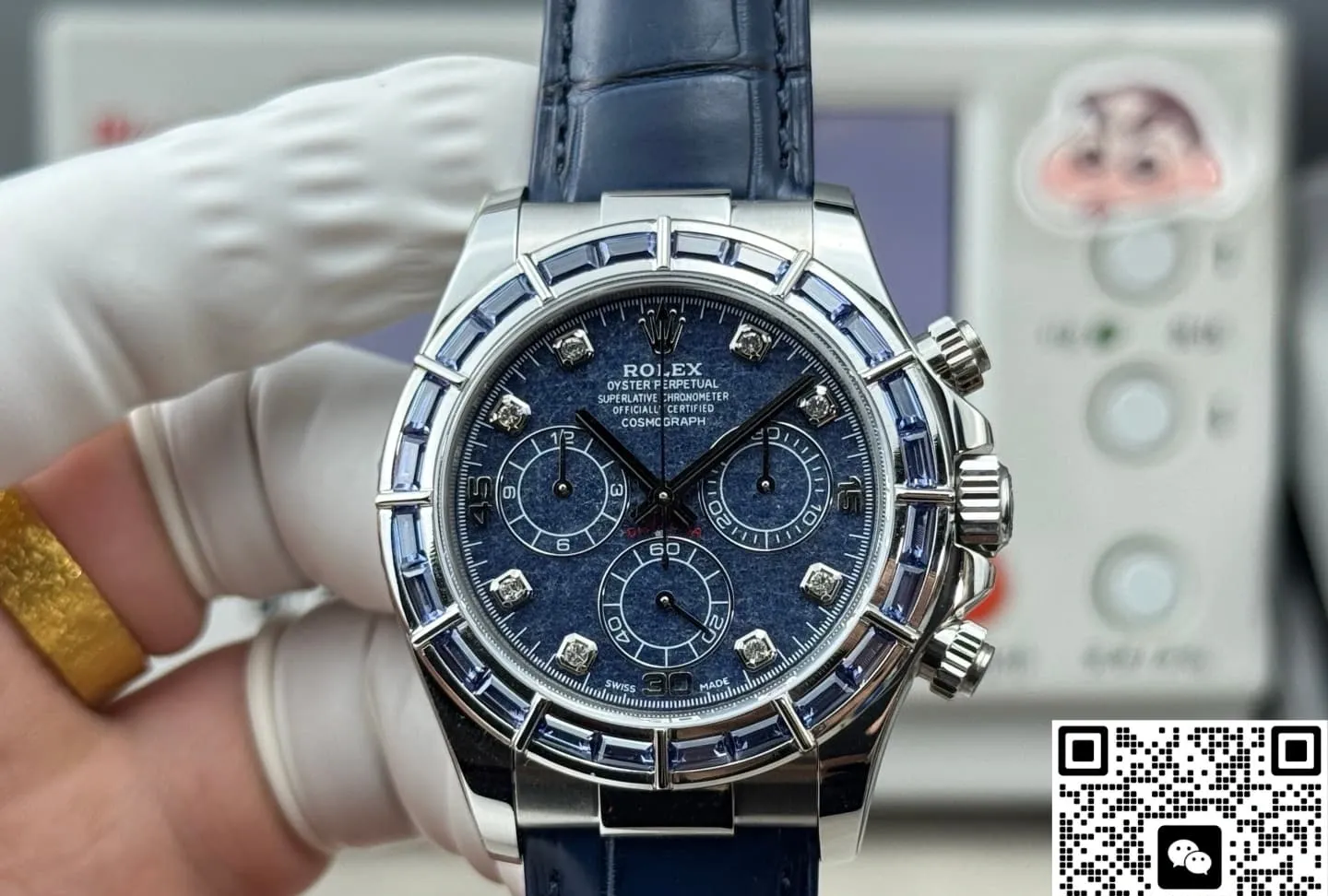 PPM Factory Rolex Daytona 116589 Blue Diamond 1:1 Best Edition Replica Watch