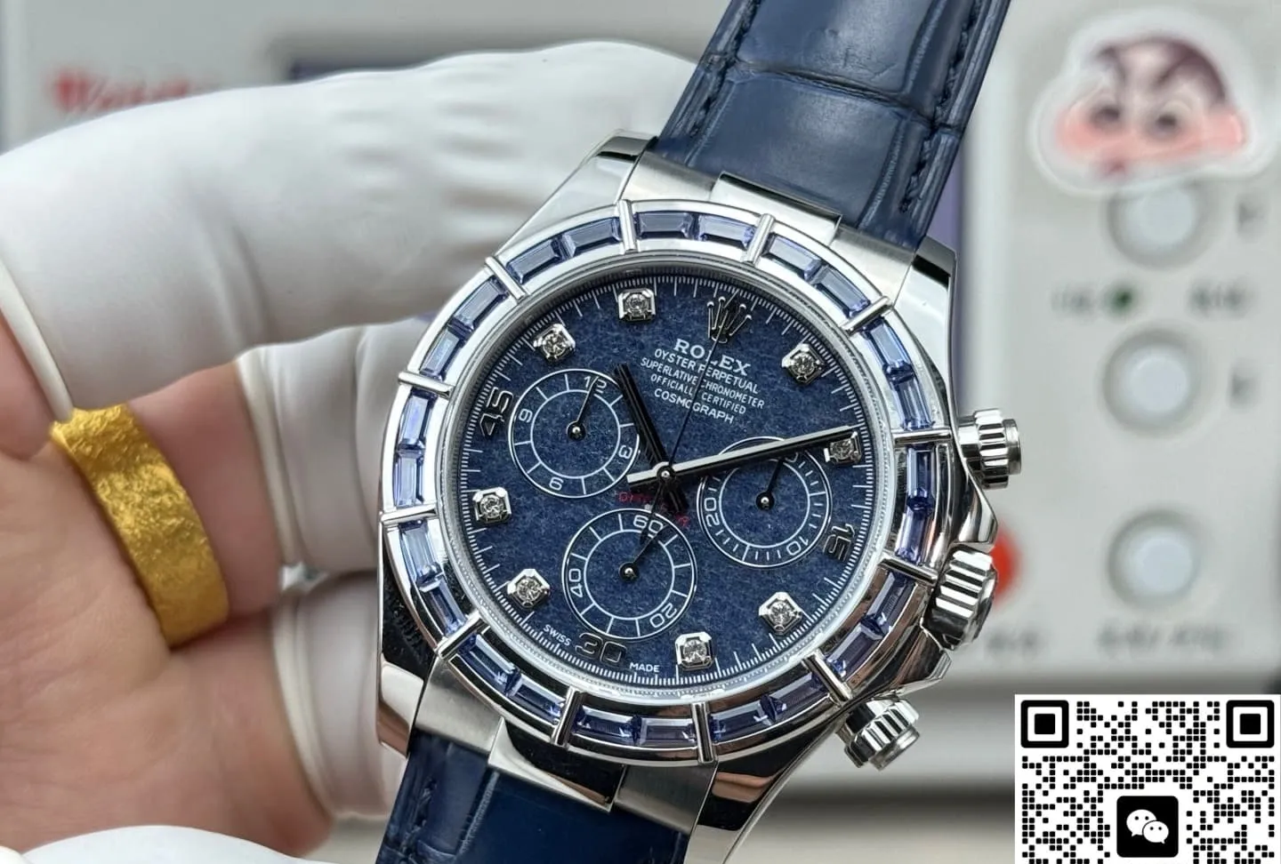 PPM Factory Rolex Daytona 116589 Blue Diamond 1:1 Best Edition Replica Watch