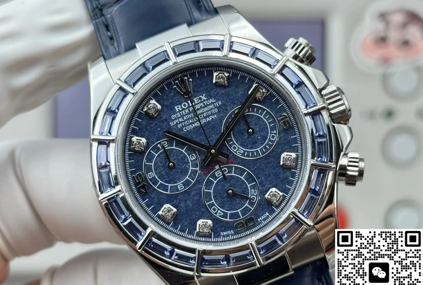 PPM Factory Rolex Daytona 116589 Blue Diamond 1:1 Best Edition Replica Watch