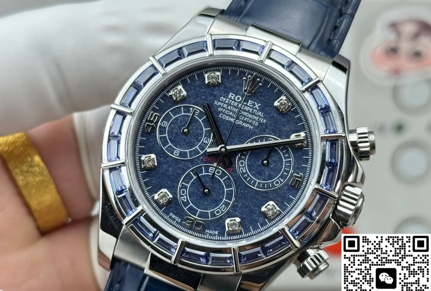 PPM Factory Rolex Daytona 116589 Blue Diamond 1:1 Best Edition Replica Watch