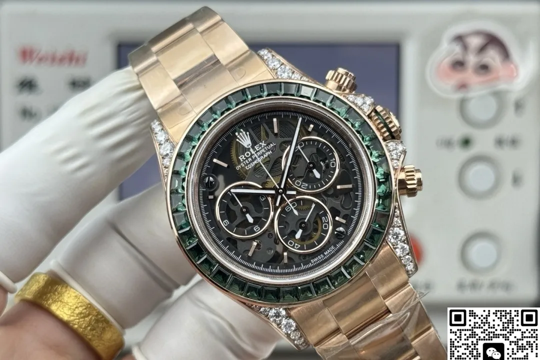 PPM Factory Rolex Daytona Emerald bezel 1:1 Best Edition Replica Watch