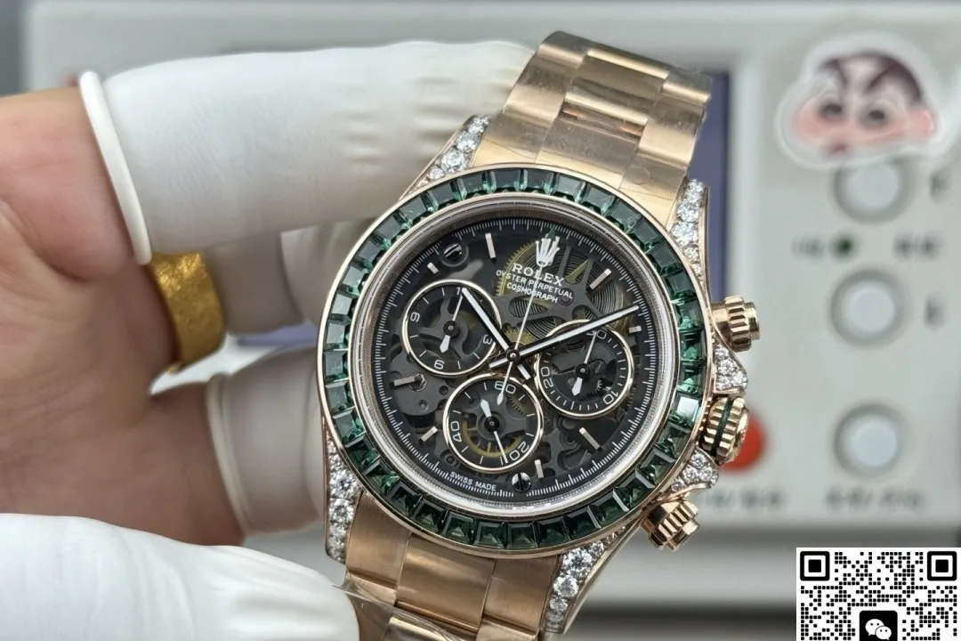 PPM Factory Rolex Daytona Emerald bezel 1:1 Best Edition Replica Watch