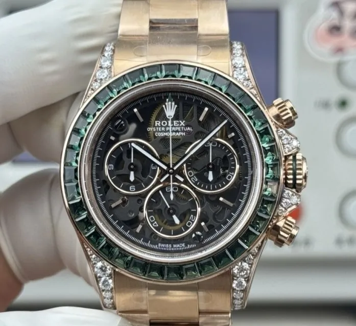 PPM Factory Rolex Daytona Emerald bezel 1:1 Best Edition Replica Watch